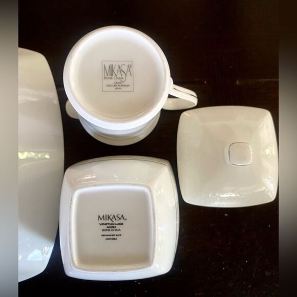 Mikasa Venetian Lace Bone China Serving Bowl -Sugar -Creamer Discontinued Piece - Picture 1 of 16